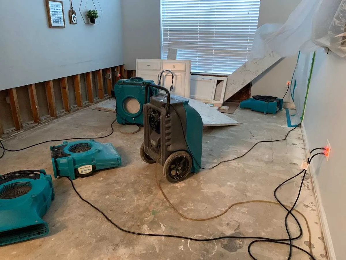 Dehumidifier in flood-cut room for Water Extraction & Removal in Pacific Grove